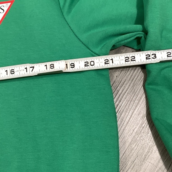 Guess Green Full Zip Slim Fit French Terry Long Sleeve Jacket size M - Picture 10 of 10